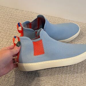 Rothy's Blue and Red Slip-On Flats size 10